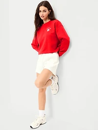 Dynamic Fleece Oversized Crop Sweatshirt