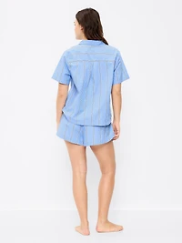 Poplin Pajama Short Set