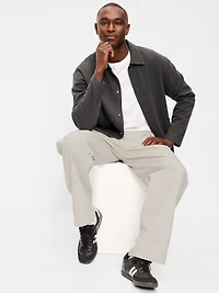 Cropped Loose Utility Shacket