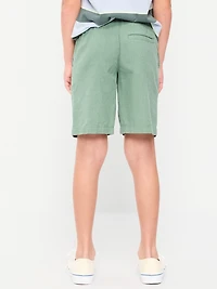 Knee Length Linen-Blend Dock Shorts for Boys