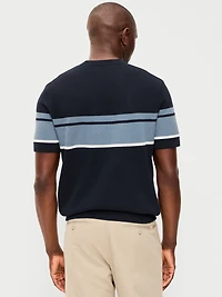 Relaxed Color-Block Sweater T-Shirt