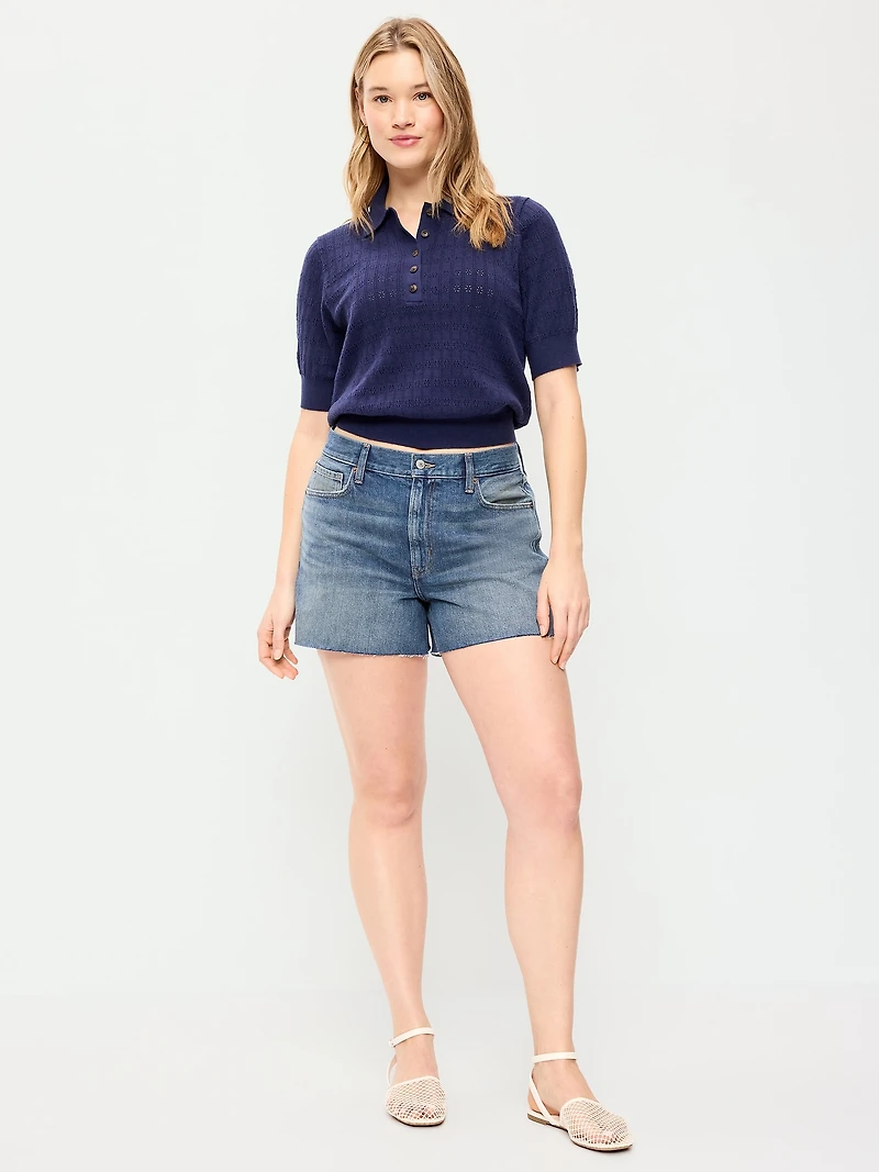 High-Waisted OG Jean Cut-Off Shorts - 4-inch inseam