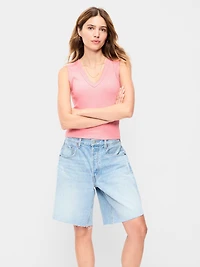 Snug Crop V-Neck Tank Top