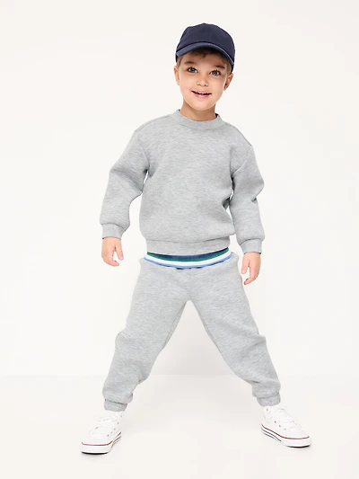 Oversized Bounce Fleece Crew-Neck Sweatshirt for Toddler Boys