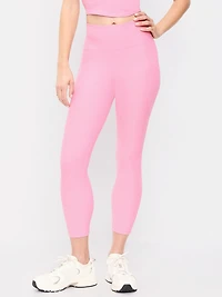 High-Waisted PowerSoft Crop Pocket Leggings