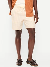 Textured-Knit Jogger Shorts - 7-inch inseam