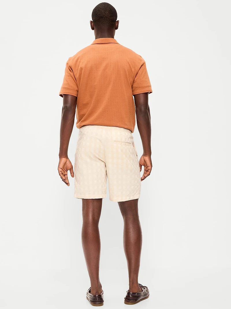 Textured-Knit Jogger Shorts - 7-inch inseam