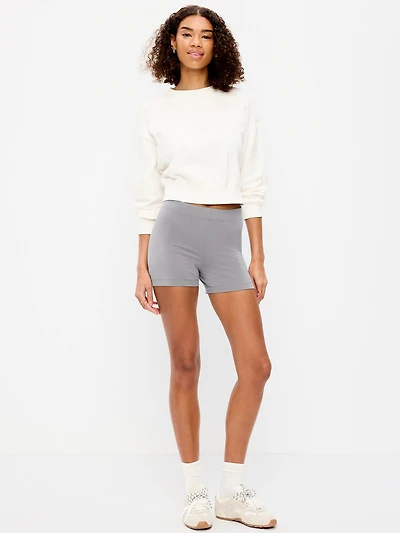 High-Waisted Biker Shorts - 4-inch inseam