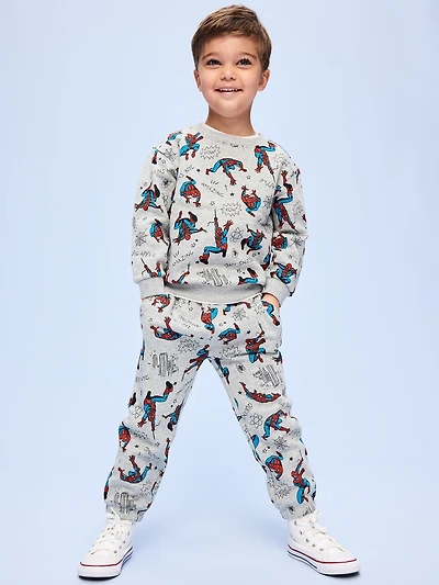 Old Navy x Marvel Spider-Man Oversized Sweatshirt and Joggers Set for Toddler Boys