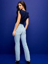 Extra High-Waisted Boot-Cut Jeans