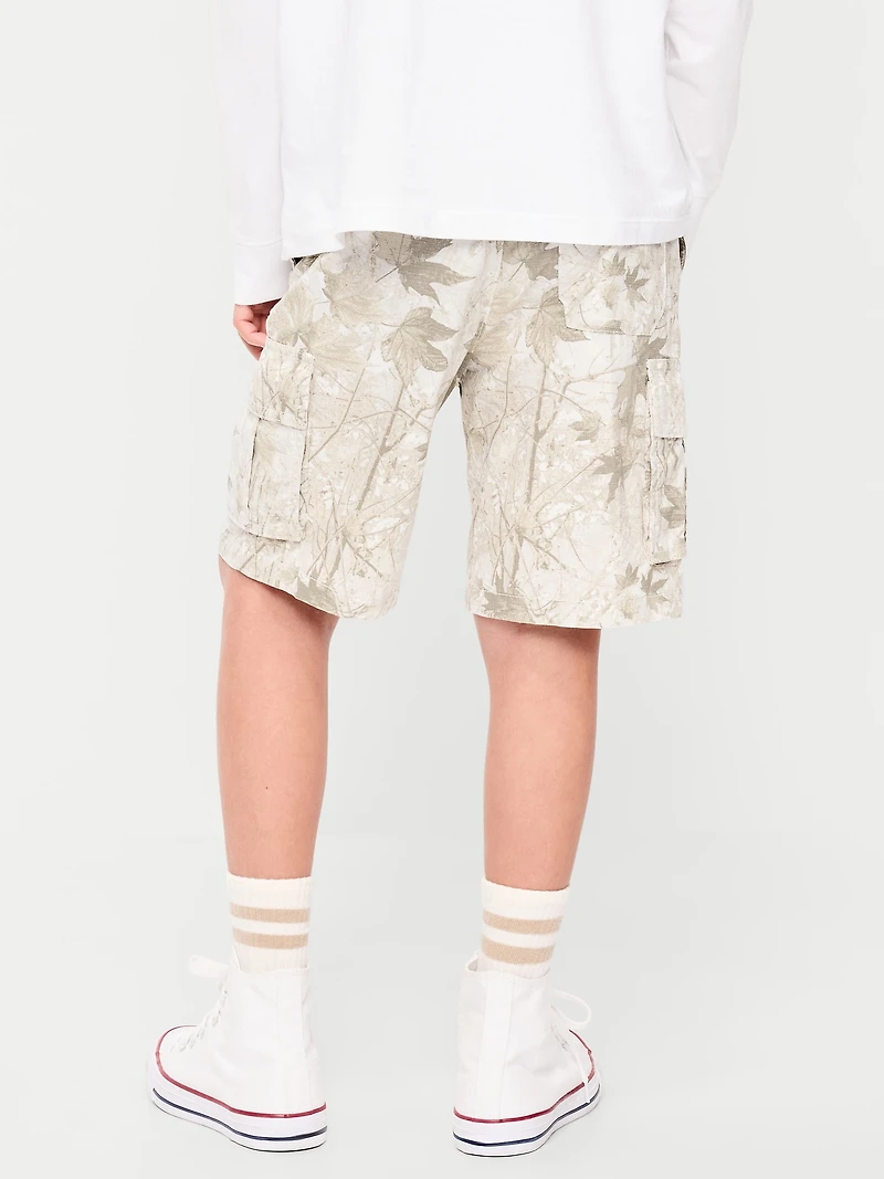 Knee Length Baggy Ripstop Cargo Shorts for Boys