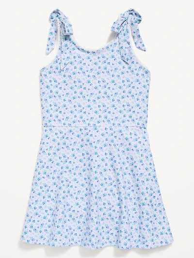PowerSoft Sleeveless Tie-Strap Athletic Dress for Girls