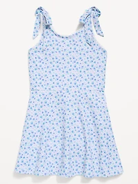 PowerSoft Sleeveless Tie-Strap Athletic Dress for Girls