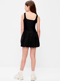 PowerSoft Sleeveless Bubble Athletic Dress for Girls