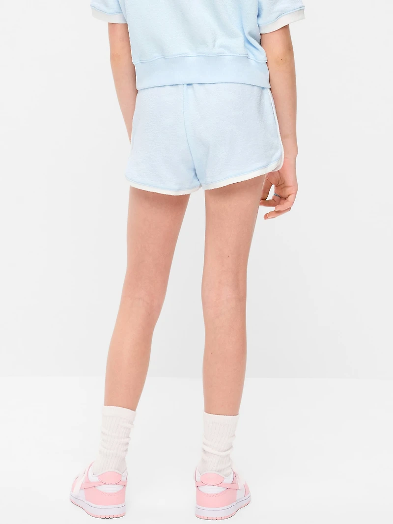 Dolphin-Hem Terry Shorts for Girls
