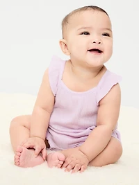 Sleeveless Ruffle-Trim Romper for Baby