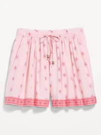 High-Waisted Drapey Skirt Short