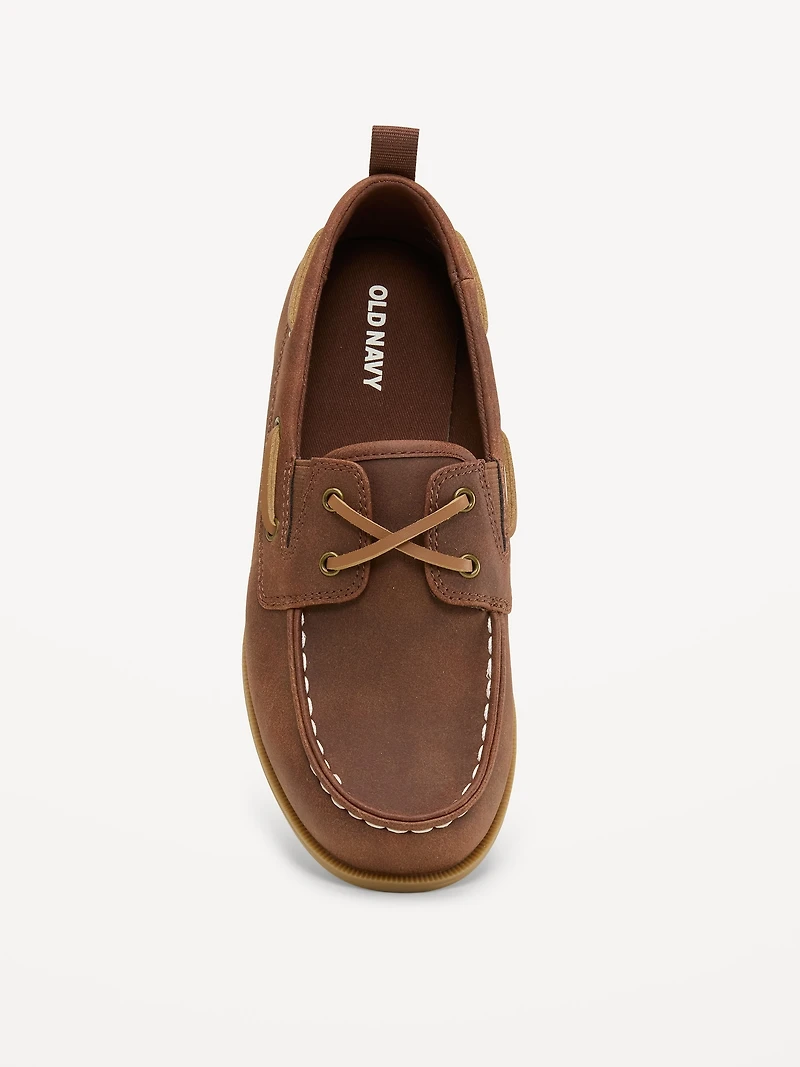 Faux-Suede Boat Shoes for Boys
