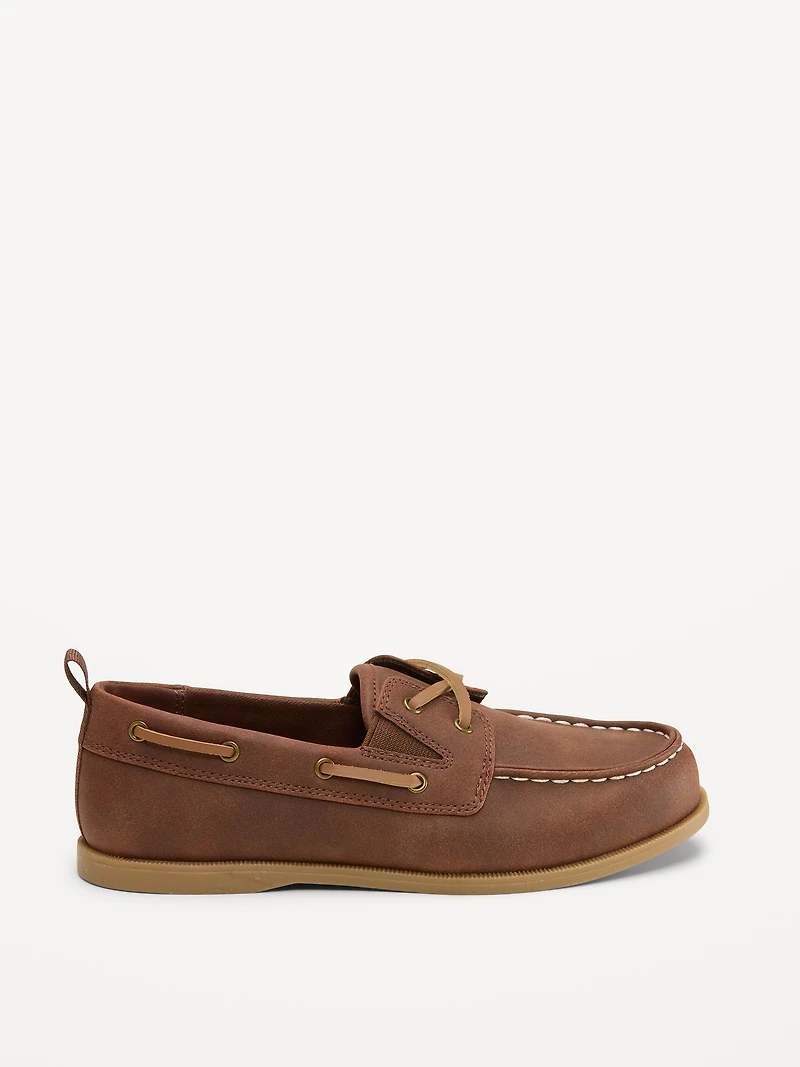 Faux-Suede Boat Shoes for Boys