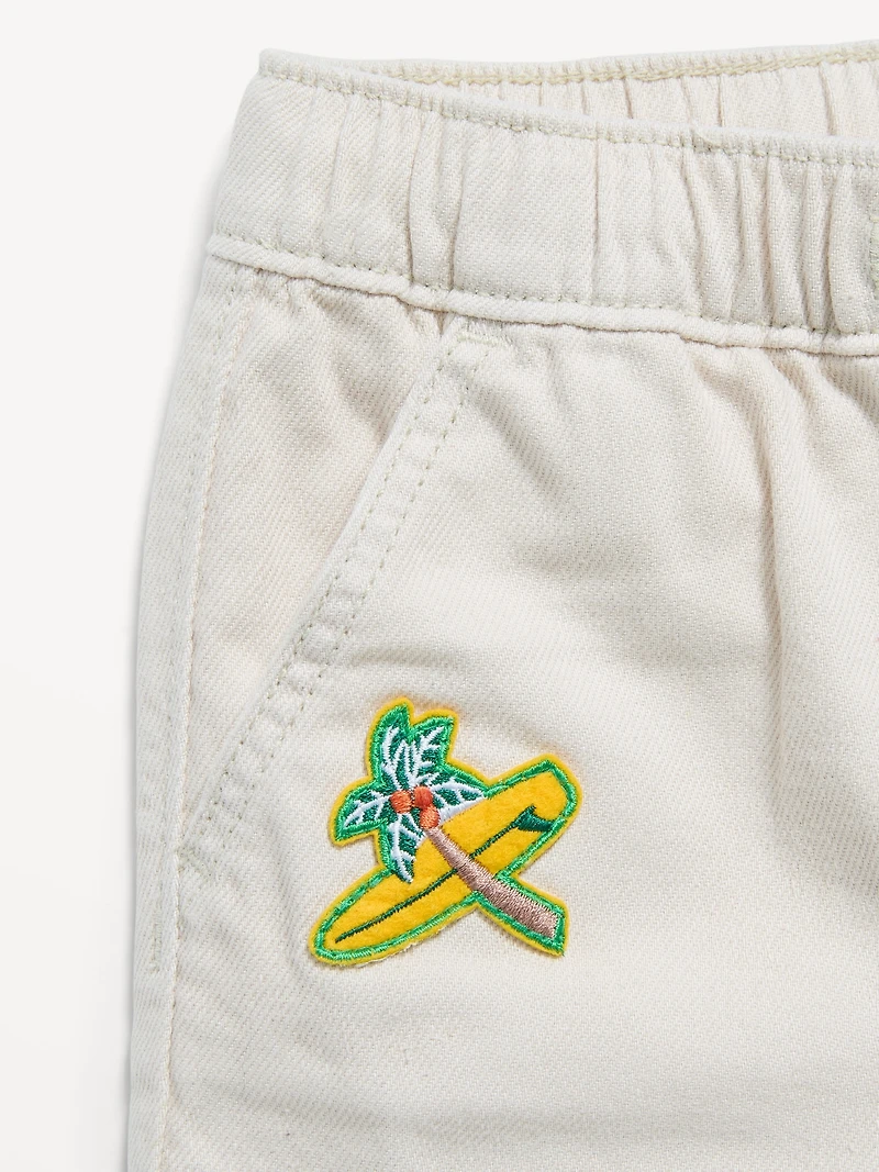 Baggy Pull-On Jean Shorts for Toddler Boys