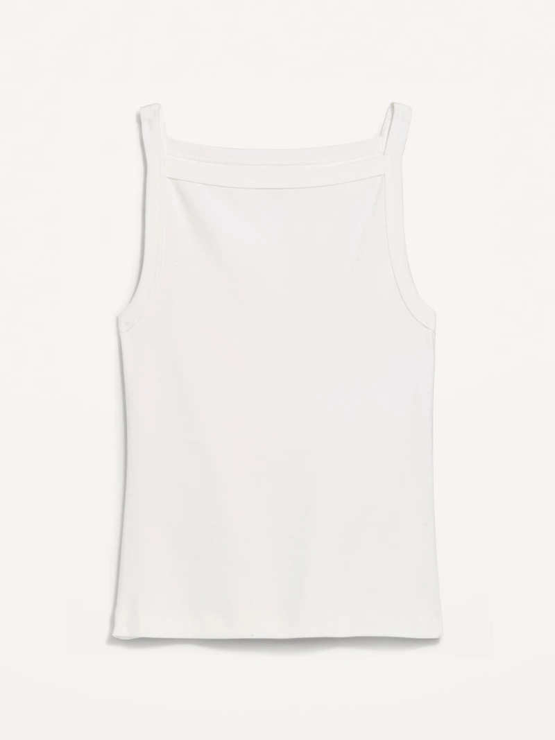Snug Apron-Neck Tank Top