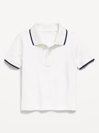 Short-Sleeve Pique Polo Shirt for Toddler Boys