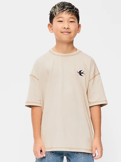 Oversized Short-Sleeve Graphic T-Shirt for Boys