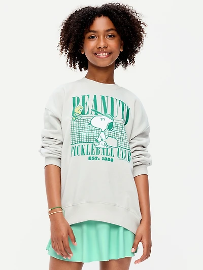 Peanuts™ Snoopy Oversized Graphic Tunic Sweatshirt for Girls