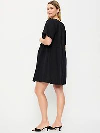 Maternity Flutter-Sleeve Mini Dress