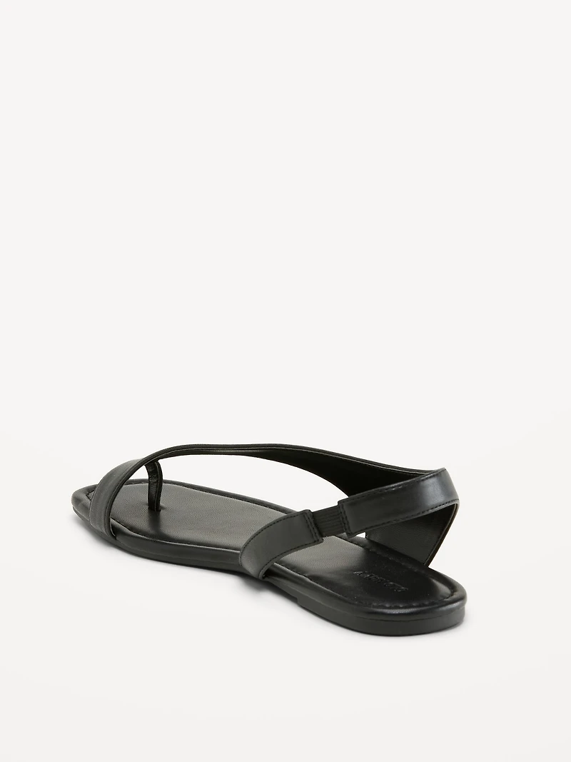 Asymmetrical Toe-Strap Sandals for Women