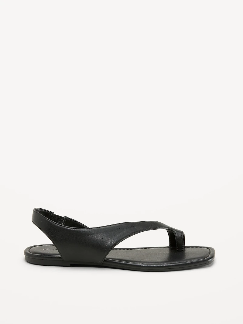 Asymmetrical Toe-Strap Sandals for Women