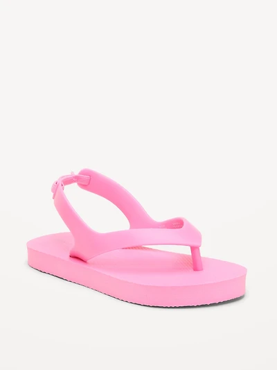 Flip-Flop Sandals for Toddler Girls (Partially Plant-Based