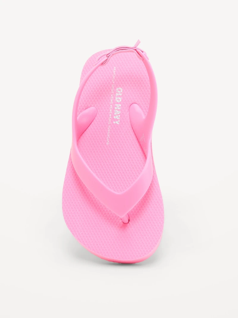Flip-Flop Sandals for Toddler Girls (Partially Plant-Based