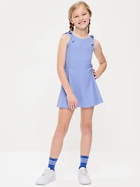 PowerSoft Sleeveless Tie-Strap Athletic Dress for Girls