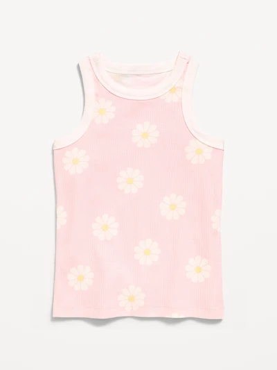 Fitted Ribbed Tank Top for Girls