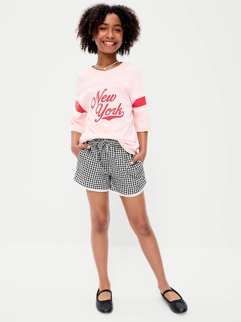 Lace-Trim Shorts for Girls