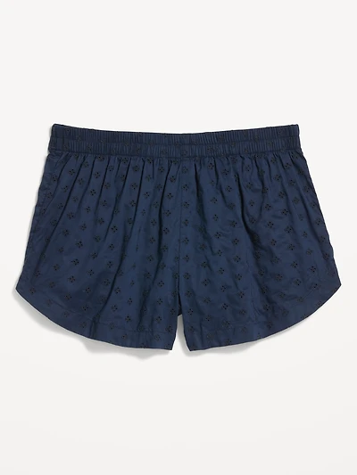 NEED FABRIC CONTENT Classic Poplin Boxer Pajama Shorts
