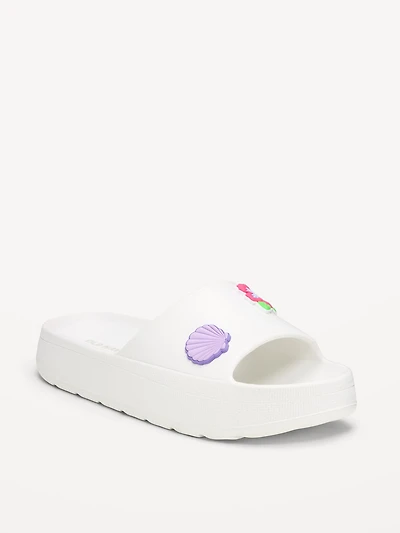 Platform Slide Sandals for Girls (Partially Plant-Based