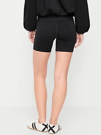 High-Waisted StudioSmooth Biker Shorts - 6-inch inseam