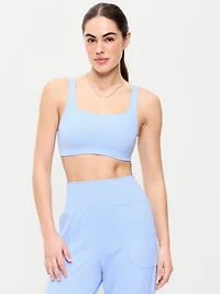 Light Support StudioSmooth Square-Neck Sports Bra