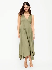 Handkerchief Hem Midi Dress