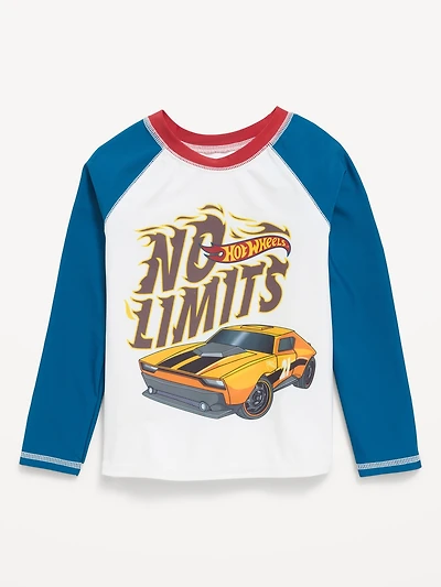 Hot Wheels™ Graphic Rashguard Swim Top for Toddler Boys