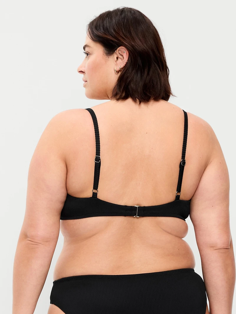 Ribbed Bra Bikini Swim Top