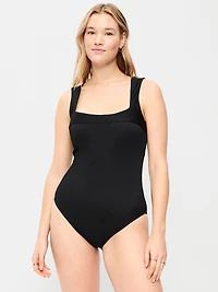 Ribbed One-Piece Swimsuit