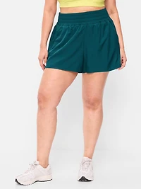 Extra High-Waisted Crinkle Run Shorts - 3-inch inseam