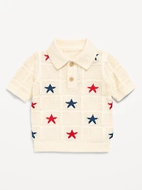 Short-Sleeve Sweater-Knit Polo for Baby