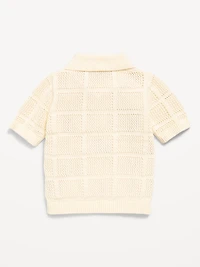 Short-Sleeve Sweater-Knit Polo for Baby