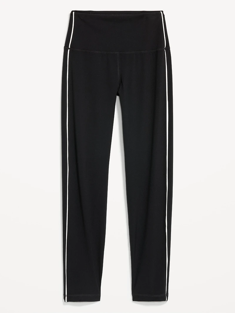 High-Waisted StudioSmooth 7/8 Side-Striped Leggings
