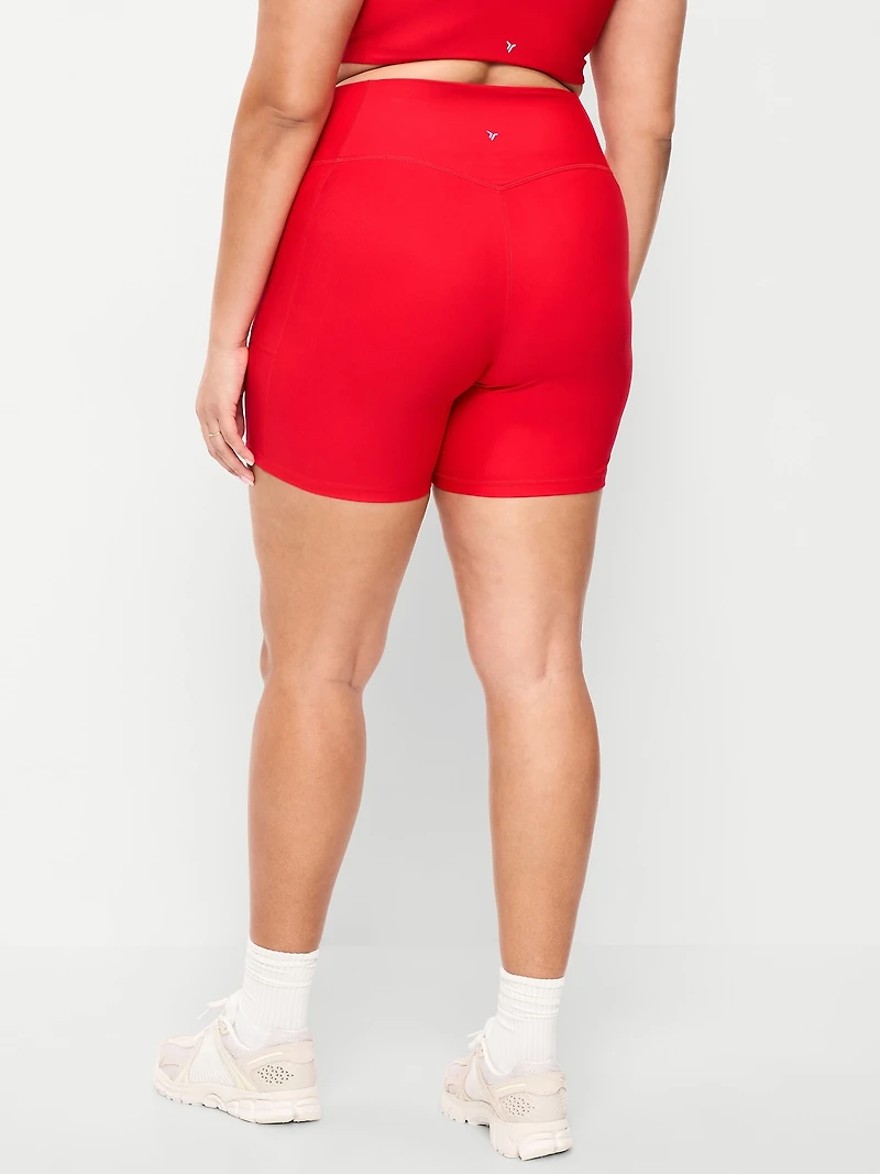 Extra-High Waisted PowerSoft Boundless Pocket Biker Shorts- 6-inch inseam