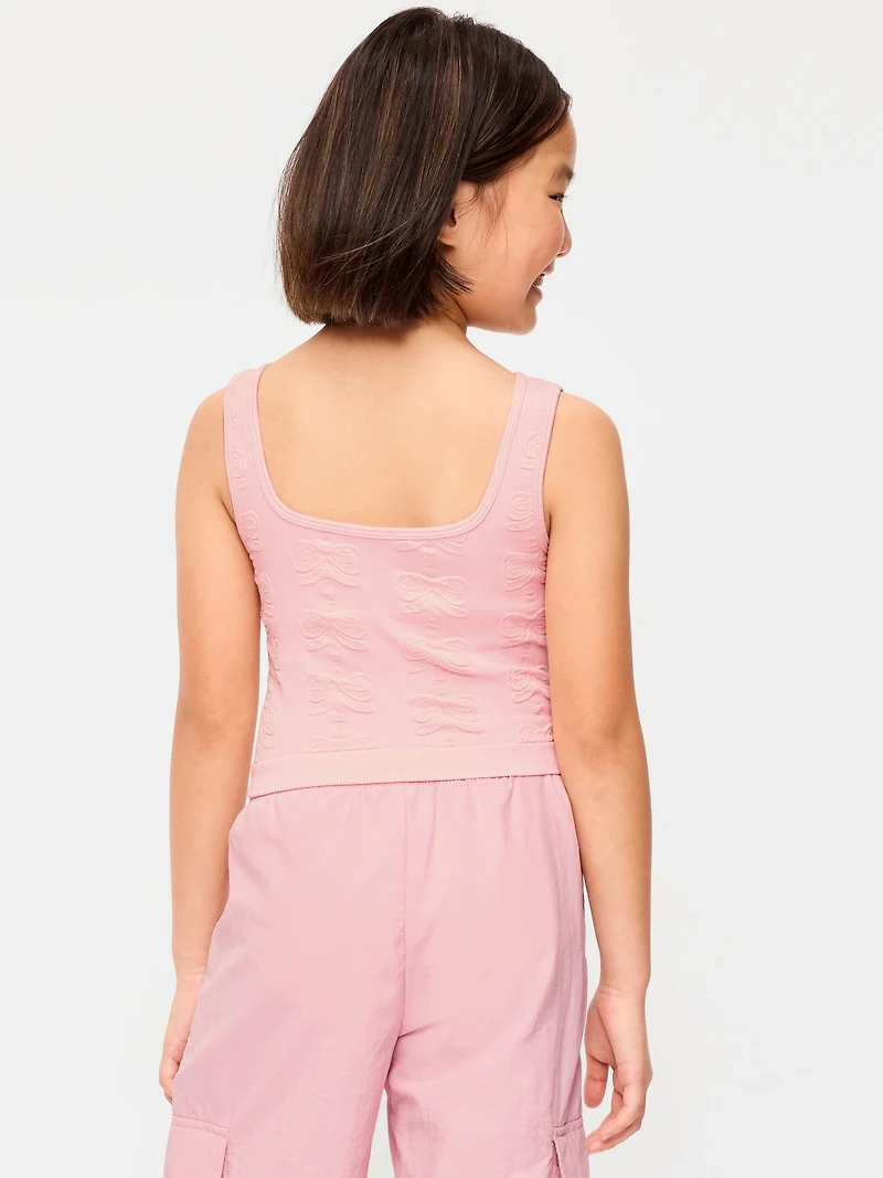 Seamless Longline Bow Bra for Girls